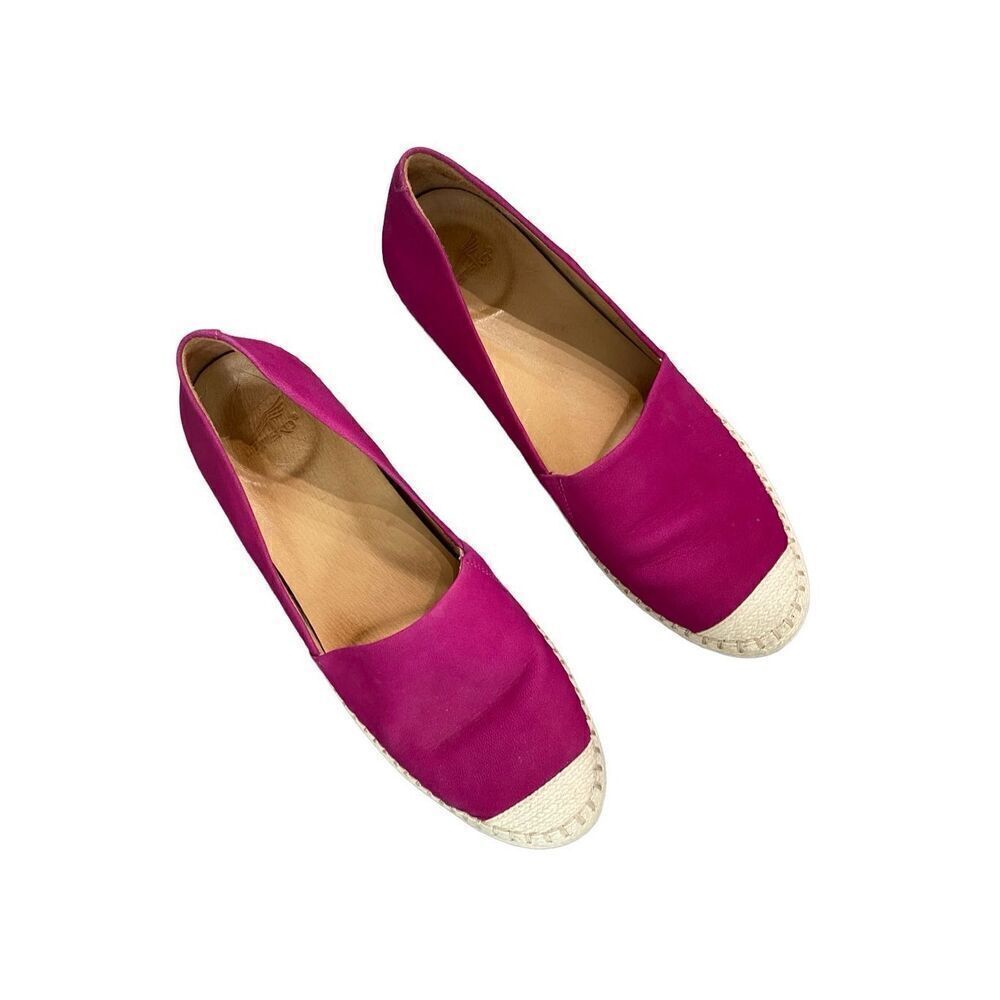 Dansko Womens Pink Leather Slip On Loafer Espadrille Flats Sandal Size 41 - Picture 6 of 7